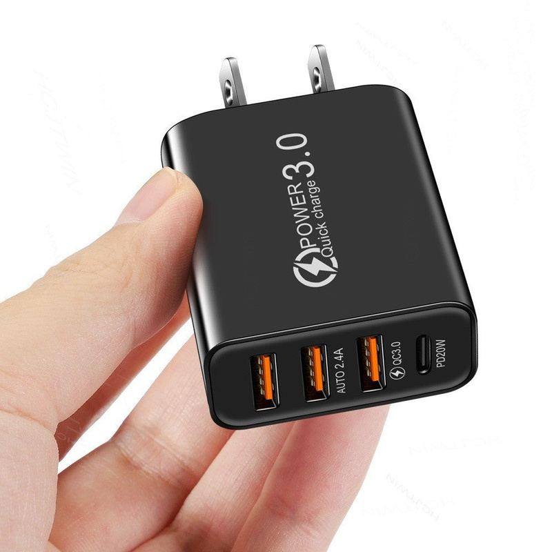 Multi-USB Port Travel Charger