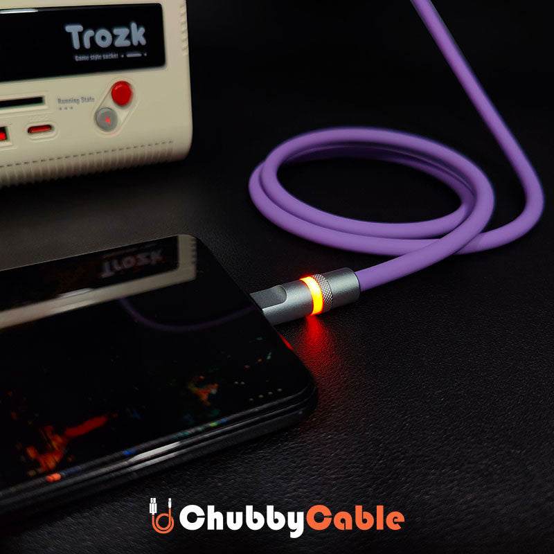 "Neon Chubby" Fast Charge Cable With Smart Light