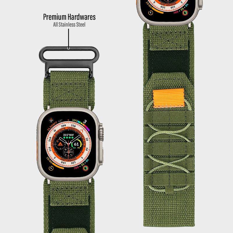 "Outdoor iWatch Strap" Mountaineering Nylon Canvas Loop For Apple Watch