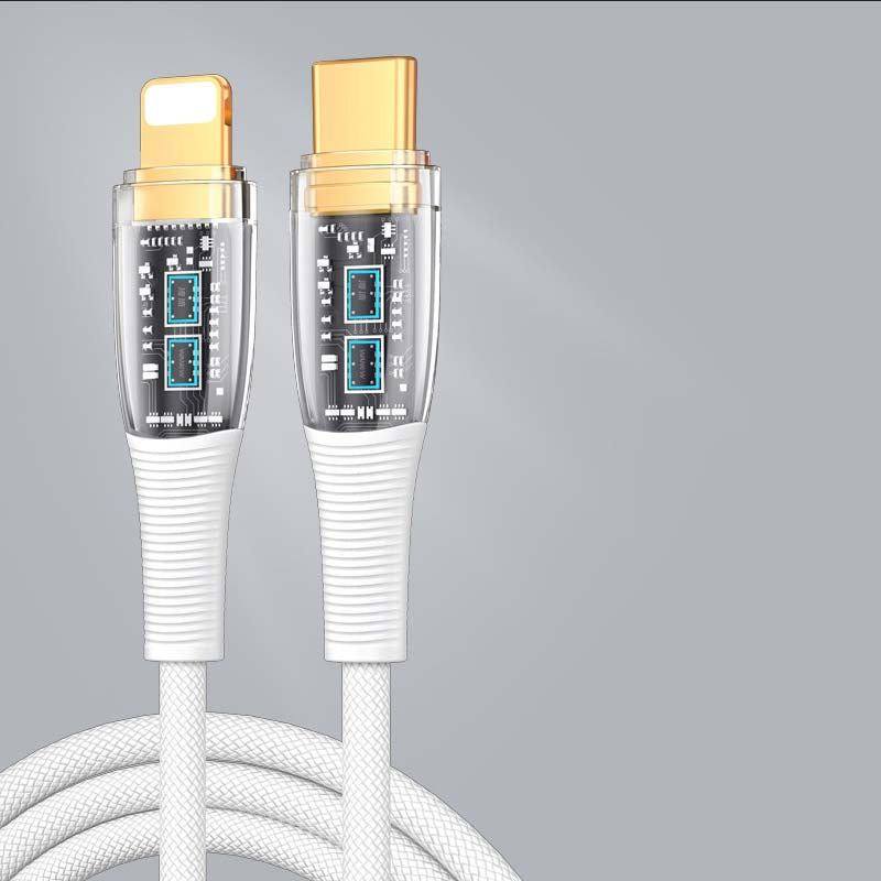 "See Through Me" 100W Transparent Fast Charge Cable