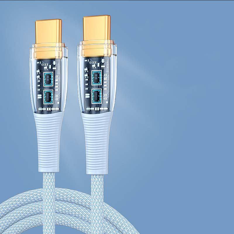 "See Through Me" 100W Transparent Fast Charge Cable