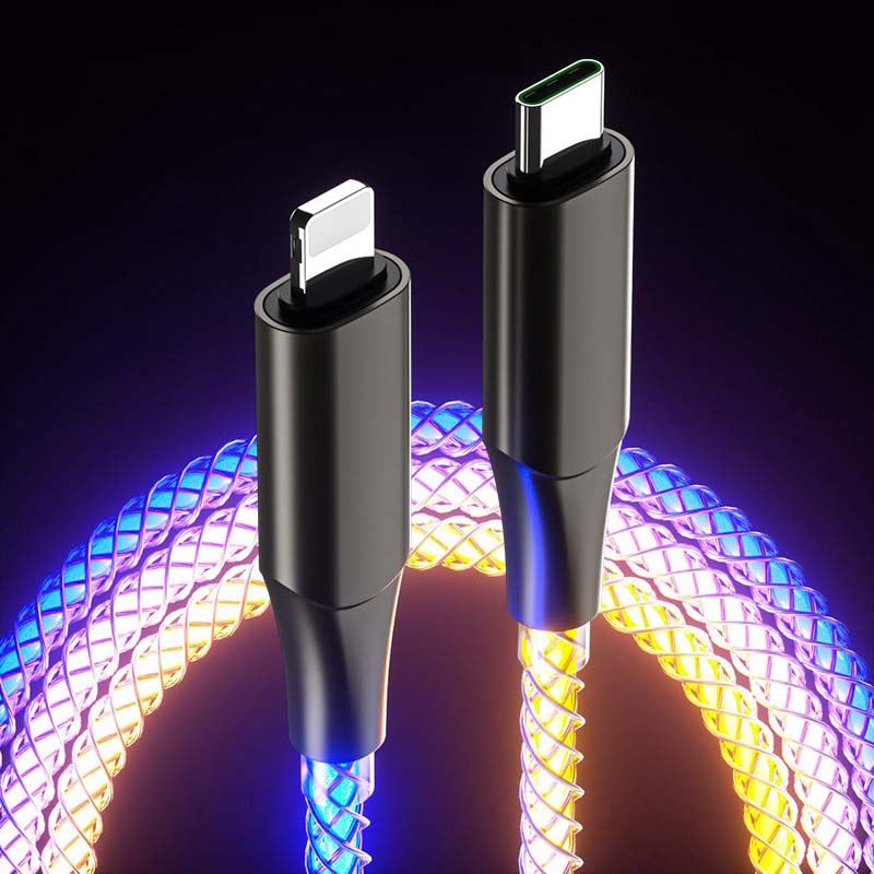 "Vibe" Glowing Charge Cable With Breathable Light