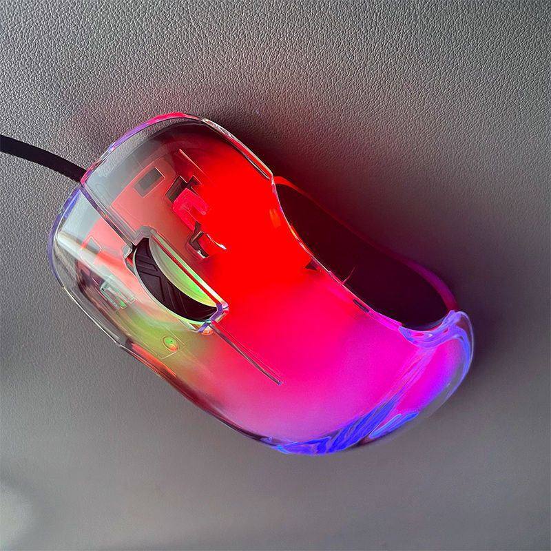 "Vibe" RGB Transparent Gaming Mouse