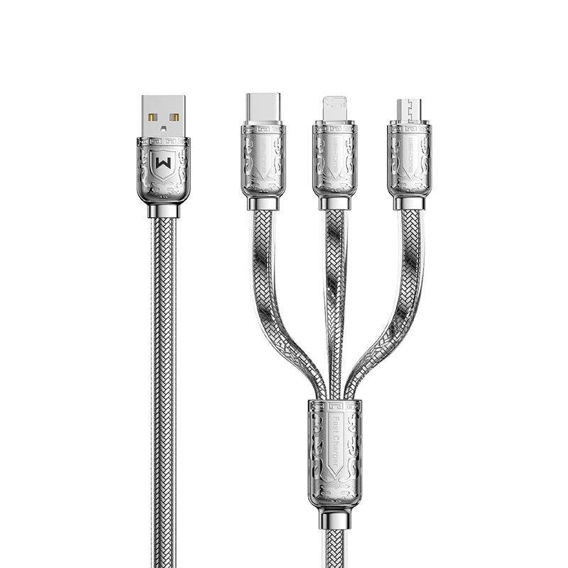 "WEKOME X Chubby" 3 in 1 Fast Charge Cable