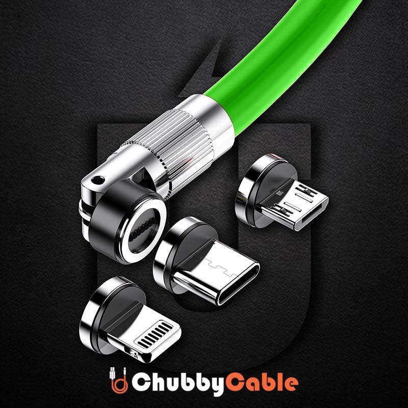 "Chubby 540°" 3 IN 1 Fast Charge Magnetic Chubby Cable - St. Patrick's Day Edition