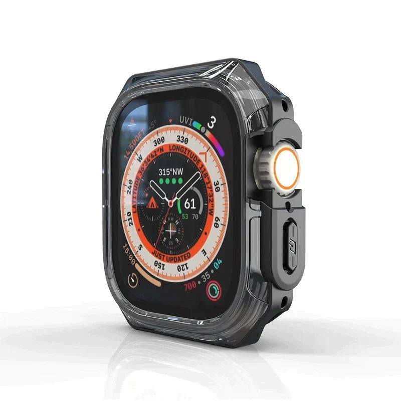 iWatch Ultra Soft TPU Border Protective Case With Carbon Fiber Texture