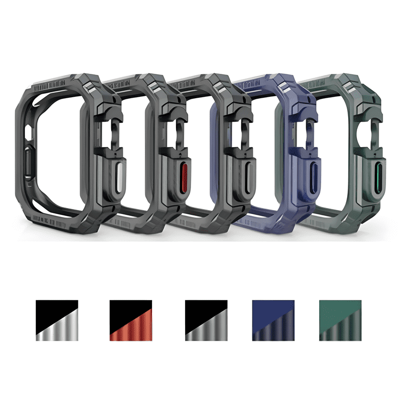 iWatch Ultra Soft TPU Border Protective Case With Carbon Fiber Texture