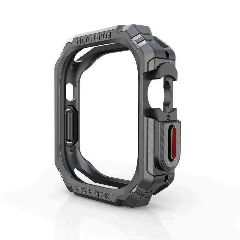 iWatch Ultra Soft TPU Border Protective Case With Carbon Fiber Texture